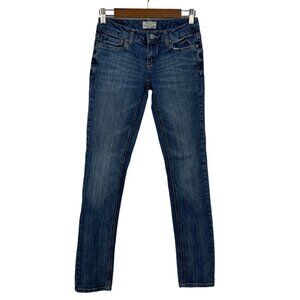 Aeropostale WOMEN'S SKINNY JEANS‎ VINTAGE DENIM BLUE SIZE 1/2R